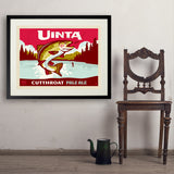 Cutthroat Trout (Pub Poster) - Art Print, 24x32 / Standard / Black