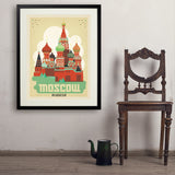 Russia: Moscow - Art Print, 24x32 / Standard / Black