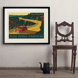 Blue Ridge Parkway - Art Print, 24x32 / Standard / Black