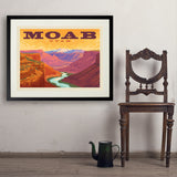 Moab, Utah: Canyon View - Art Print, 24x32 / Standard / Black