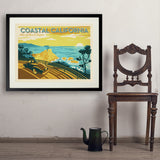 Coastal California: Horizontal Print - Art Print, 24x32 / Standard / Black