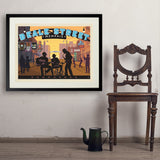 Memphis, TN: Beale Street Sunset - Art Print, 24x32 / Standard / Black
