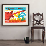 Chill in the Ville (Horizontal) - Art Print, 24x32 / Standard / Brown