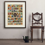 63 Image National Park Print: by Arden von Haeger - Art Print, 24x32 / Standard / Brown