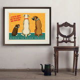 Middle Tennessee Boxer Rescue Fundraiser Print #4 (Nubs) - Art Print, 24x32 / Standard / Brown