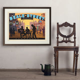 Memphis, TN: Beale Street Sunset - Art Print, 24x32 / Standard / Brown