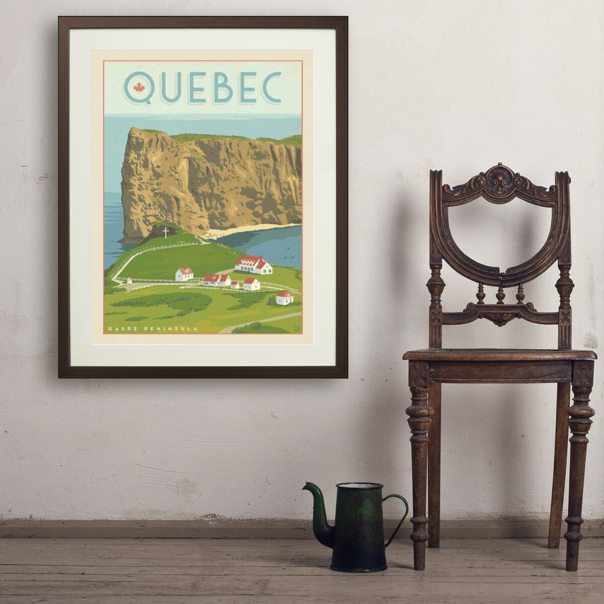 canada-quebecs-perce-gaspe-peninsula - 24x32 / Standard / Brown / Env