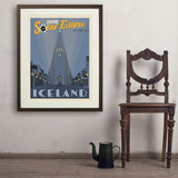 ...2026 Total Solar Eclipse: Reykjavik, Iceland - Art Print, 24x32 / Standard / Brown