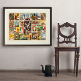 Coffee Collage (Horizontal) - Art Print, 24x32 / Standard / Brown