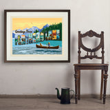 Flathead Lake, Montana (Horizontal) - Art Print, 24x32 / Standard / Brown