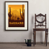 Saguaro National Park - Art Print, 24x32 / Standard / Brown