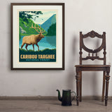 Caribou-Targhee National Forest - Art Print, 24x32 / Standard / Brown