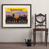 Golden Spike (Pub Poster) - Art Print, 24x32 / Standard / Brown