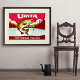 Cutthroat Trout (Pub Poster) - Art Print, 24x32 / Standard / Brown