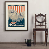 250th Anniversary USA: Mount Rushmore - Art Print, 24x32 / Standard / Brown