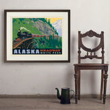 Alaska: Skagway - Art Print, 24x32 / Standard / Brown
