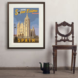 ...2026 Total Solar Eclipse: León, Spain - Art Print, 24x32 / Standard / Brown