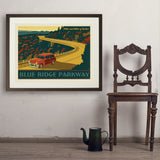 Blue Ridge Parkway - Art Print, 24x32 / Standard / Brown