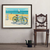 Beach Cruiser Bike - Art Print, 24x32 / Standard / Brown
