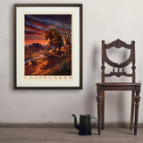 Mythical Creatures: Chupacabra - Art Print, 24x32 / Standard / Brown