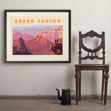 Grand Canyon National Park: 100th Anniversary (Horizontal) - Art Print, 24x32 / Standard / Brown