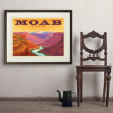 Moab, Utah: Canyon View - Art Print, 24x32 / Standard / Brown