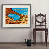 Natural Bridges National Monument, UT - Art Print, 24x32 / Standard / Gray