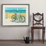 Beach Cruiser Bike - Art Print, 24x32 / Standard / Gray