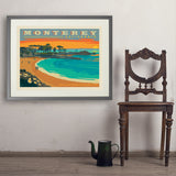 Monterey, California: Lovers Point Park - Art Print, 24x32 / Standard / Gray