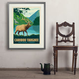 Caribou-Targhee National Forest - Art Print, 24x32 / Standard / Gray