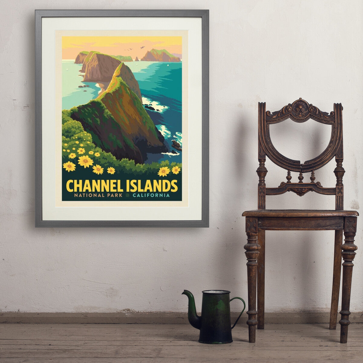 channel-islands-national-park-inspiration-point - 24x32 / Standard / Gray / Env