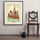 Russia: Moscow - Art Print, 24x32 / Standard / Gray