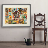 Coffee Collage (Horizontal) - Art Print, 24x32 / Standard / Gray