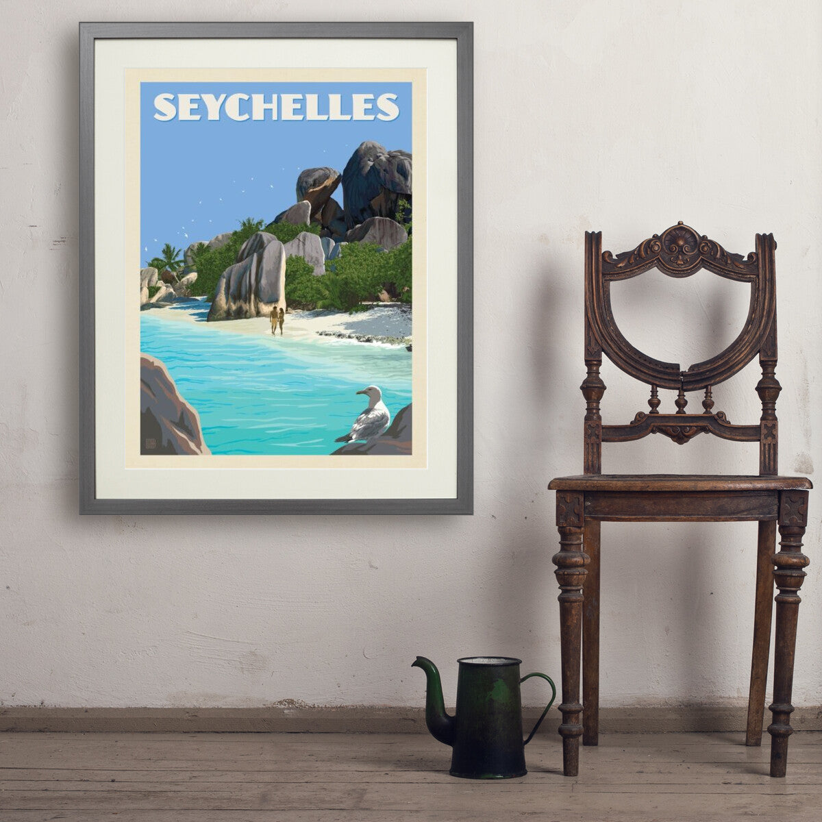 seychelles - 24x32 / Standard / Gray / Env
