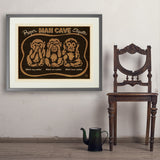 Man Cave Etiquette - Art Print, 24x32 / Standard / Gray