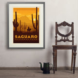 Saguaro National Park - Art Print, 24x32 / Standard / Gray