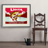 Cutthroat Trout (Pub Poster) - Art Print, 24x32 / Standard / Gray