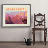 Grand Canyon National Park: 100th Anniversary (Horizontal) - Art Print, 24x32 / Standard / Gray