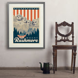 250th Anniversary USA: Mount Rushmore - Art Print, 24x32 / Standard / Gray