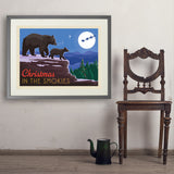 Christmas In The Smokies - Art Print, 24x32 / Standard / Gray