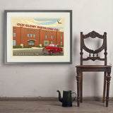 Old Glory: Distillery Building - Art Print, 24x32 / Standard / Gray