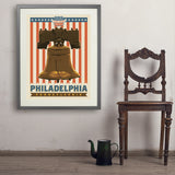 250th Anniversary USA: Liberty Bell - Art Print, 24x32 / Standard / Gray