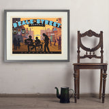 Memphis, TN: Beale Street Sunset - Art Print, 24x32 / Standard / Gray