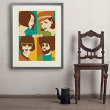 1969: Go with the Flo/Fro - Art Print, 24x32 / Standard / Gray