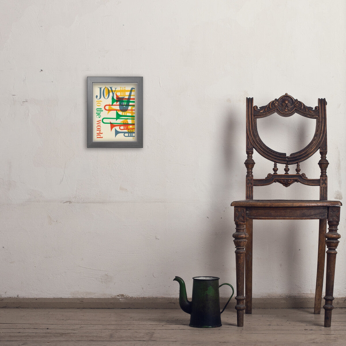Joy To The World (Mid-Century Jazz) — Holiday Wall Art | Art Print