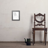 Fashion Sketch: Elegance - Art Print, 8x10 / Simple / Gray