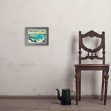 Crater Lake National Park: Winter Fox (Horizontal) - Art Print, 8x10 / Simple / Gray