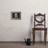 Pirate Flag - Art Print, 8x10 / Simple / Gray