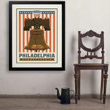 250th Anniversary USA: Liberty Bell - Art Print, 24x32 / Deluxe / Black