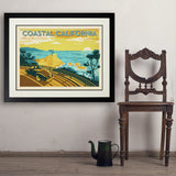 Coastal California: Horizontal Print - Art Print, 24x32 / Deluxe / Black